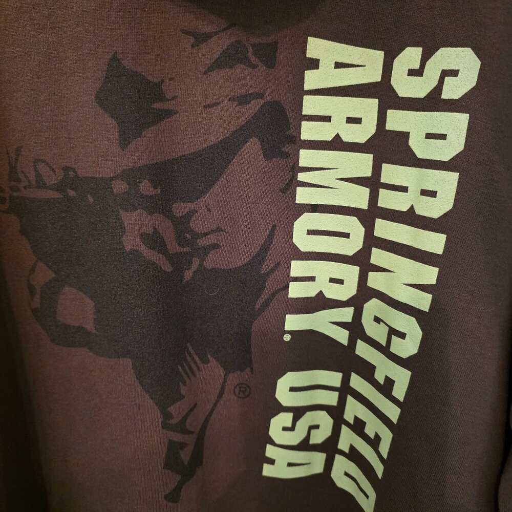 Springfield Armory full zipper men's hoodie, size XXL. - Picture 3 of 8